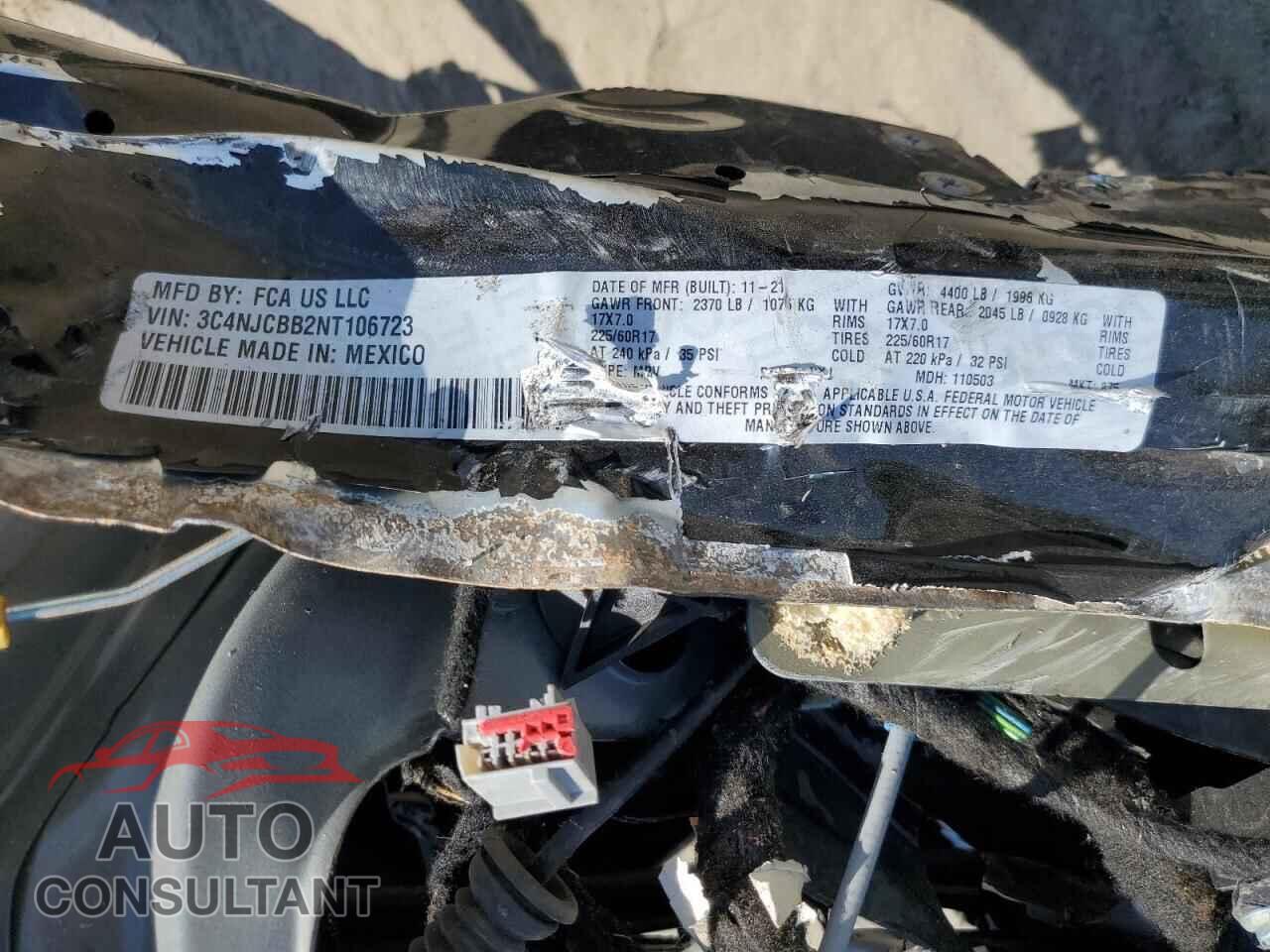 JEEP COMPASS 2022 - 3C4NJCBB2NT106723