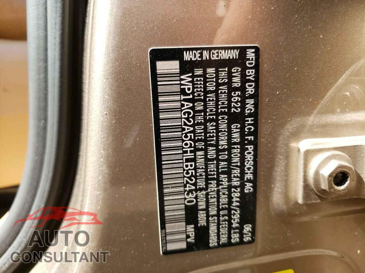 PORSCHE MACAN 2017 - WP1AG2A56HLB52430