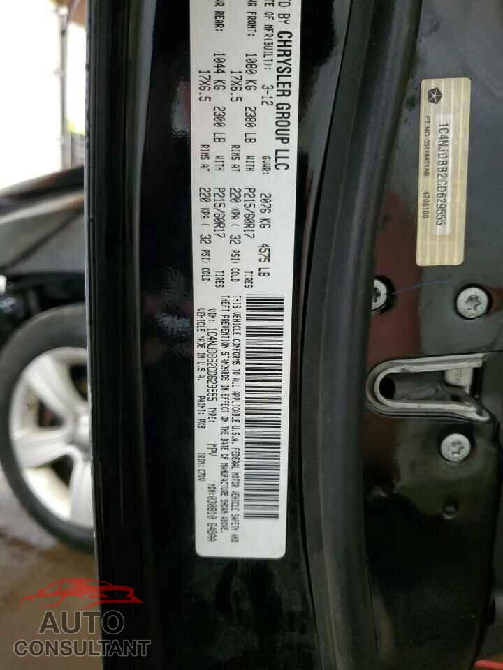 JEEP COMPASS 2012 - 1C4NJDBB2CD629555
