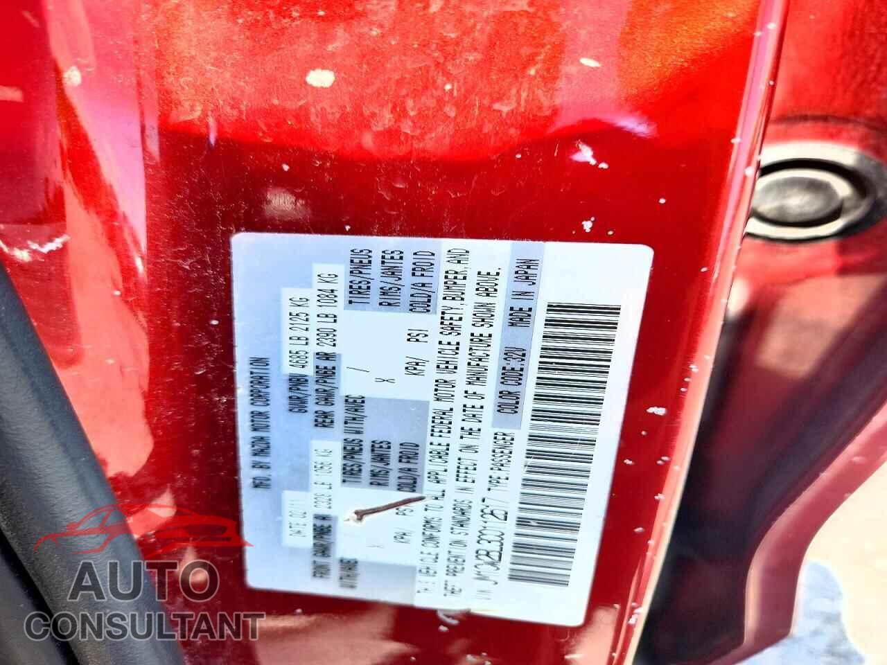 MAZDA 5 2012 - JM1CW2BL3C0112617