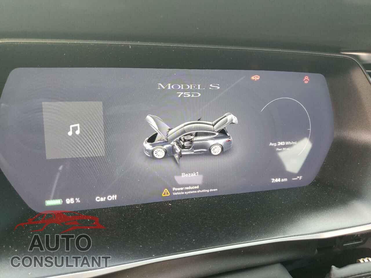 TESLA MODEL S 2017 - 5YJSA1E2XHF232527