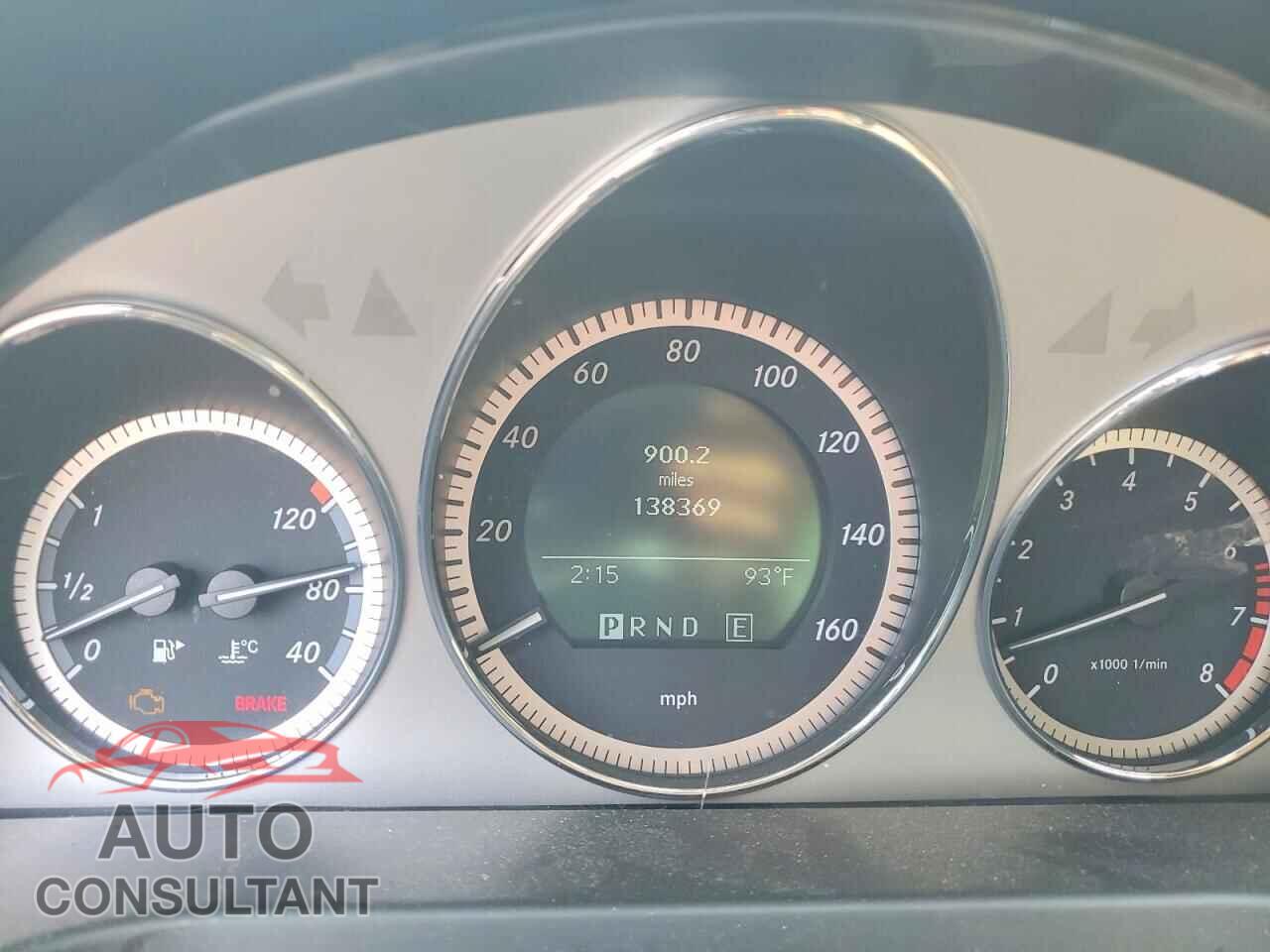MERCEDES-BENZ C-CLASS 2011 - WDDGF8BB7BR183105
