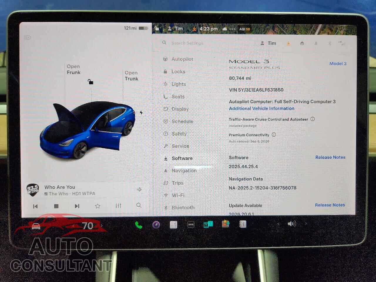 TESLA MODEL 3 2020 - 5YJ3E1EA6LF631850