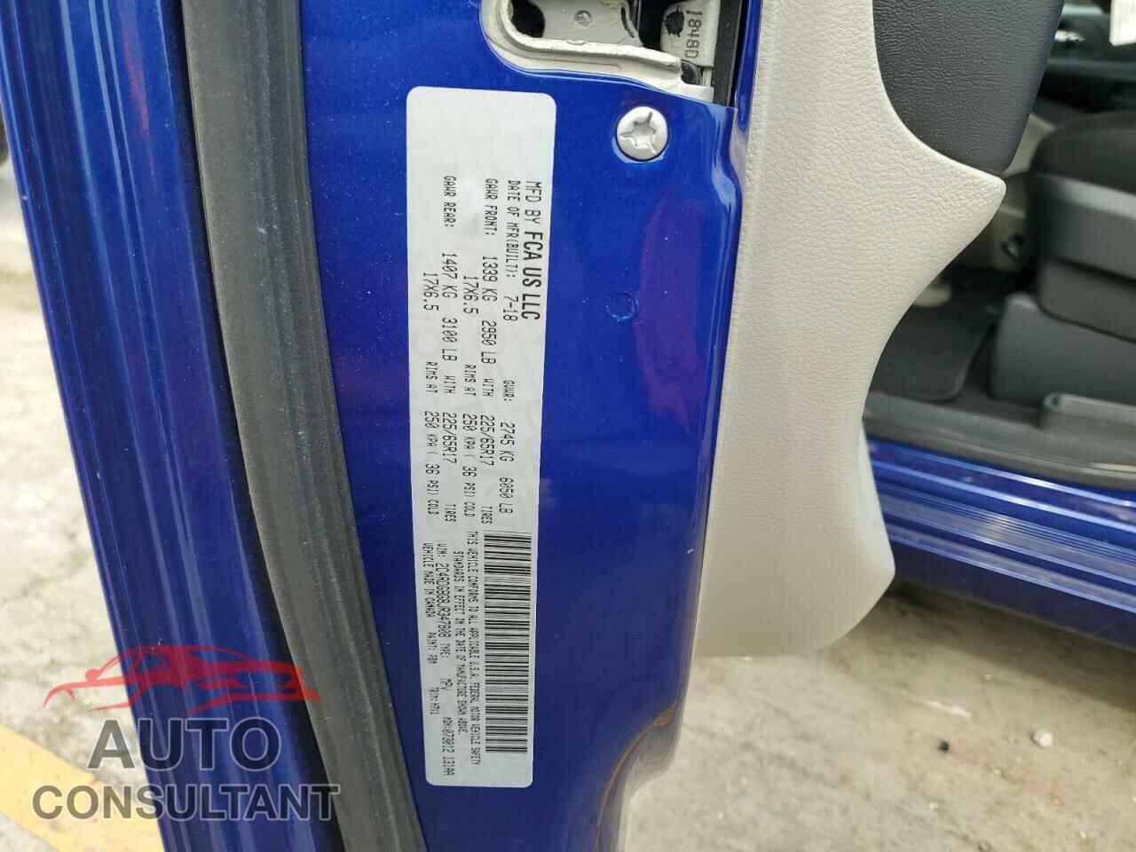 DODGE CARAVAN 2018 - 2C4RDGBG8JR347808