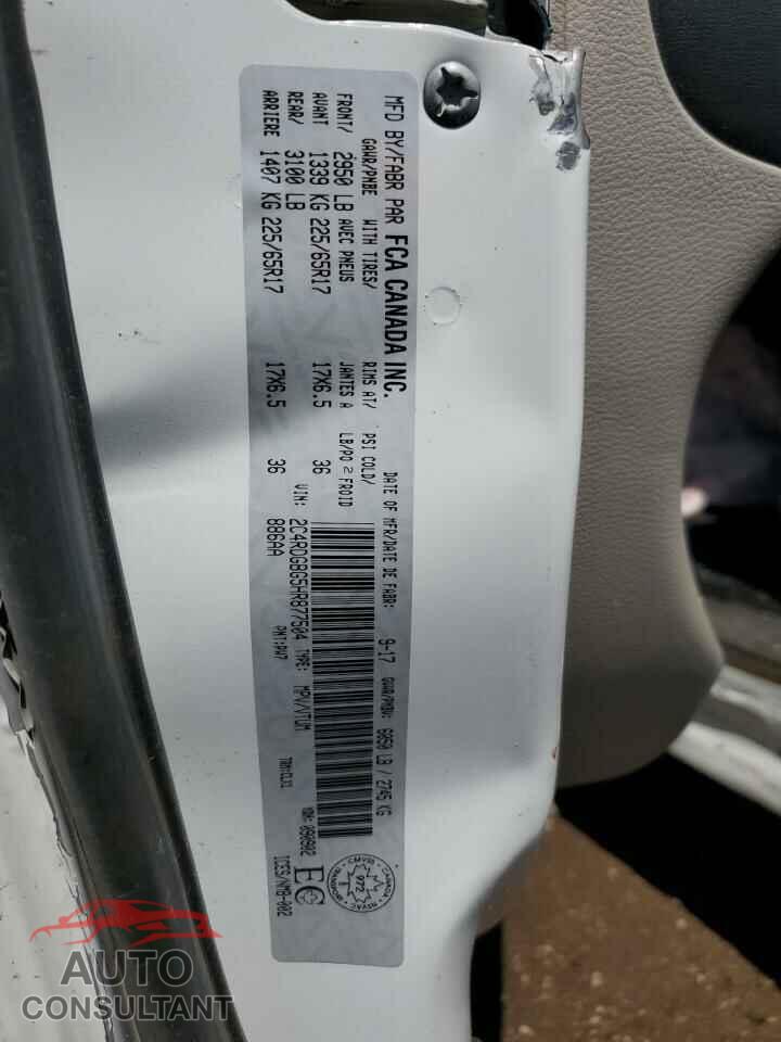 DODGE CARAVAN 2017 - 2C4RDGBG5HR877504