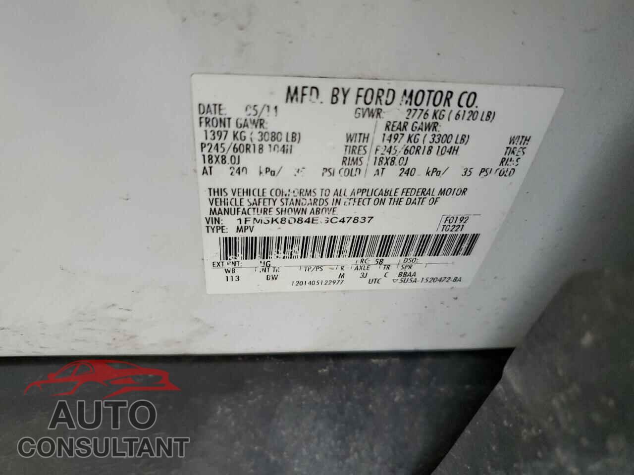 FORD EXPLORER 2014 - 1FM5K8D84EGC47837