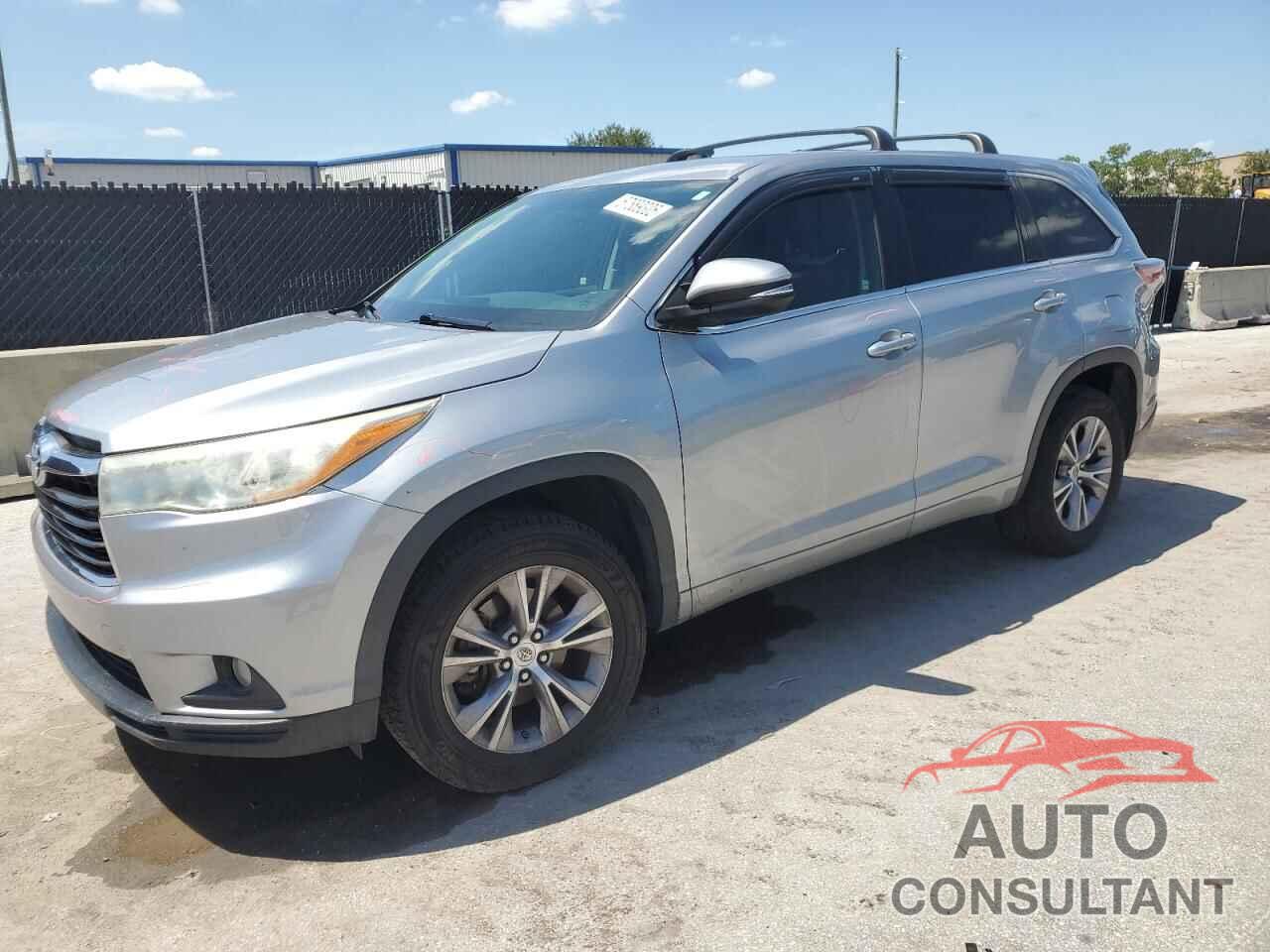 TOYOTA HIGHLANDER 2015 - 5TDZKRFH6FS076413