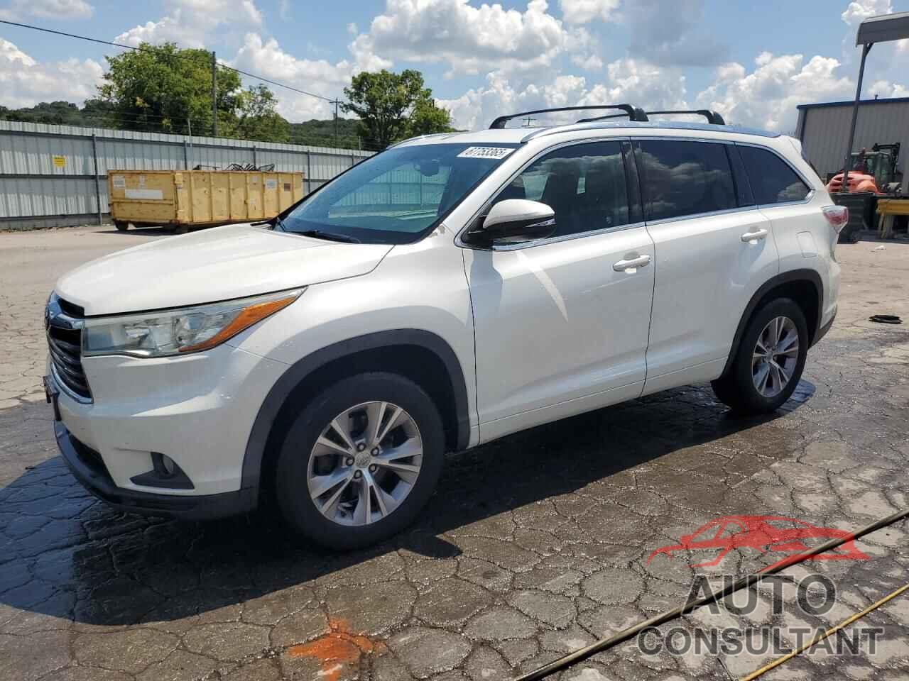 TOYOTA HIGHLANDER 2015 - 5TDJKRFH4FS222532