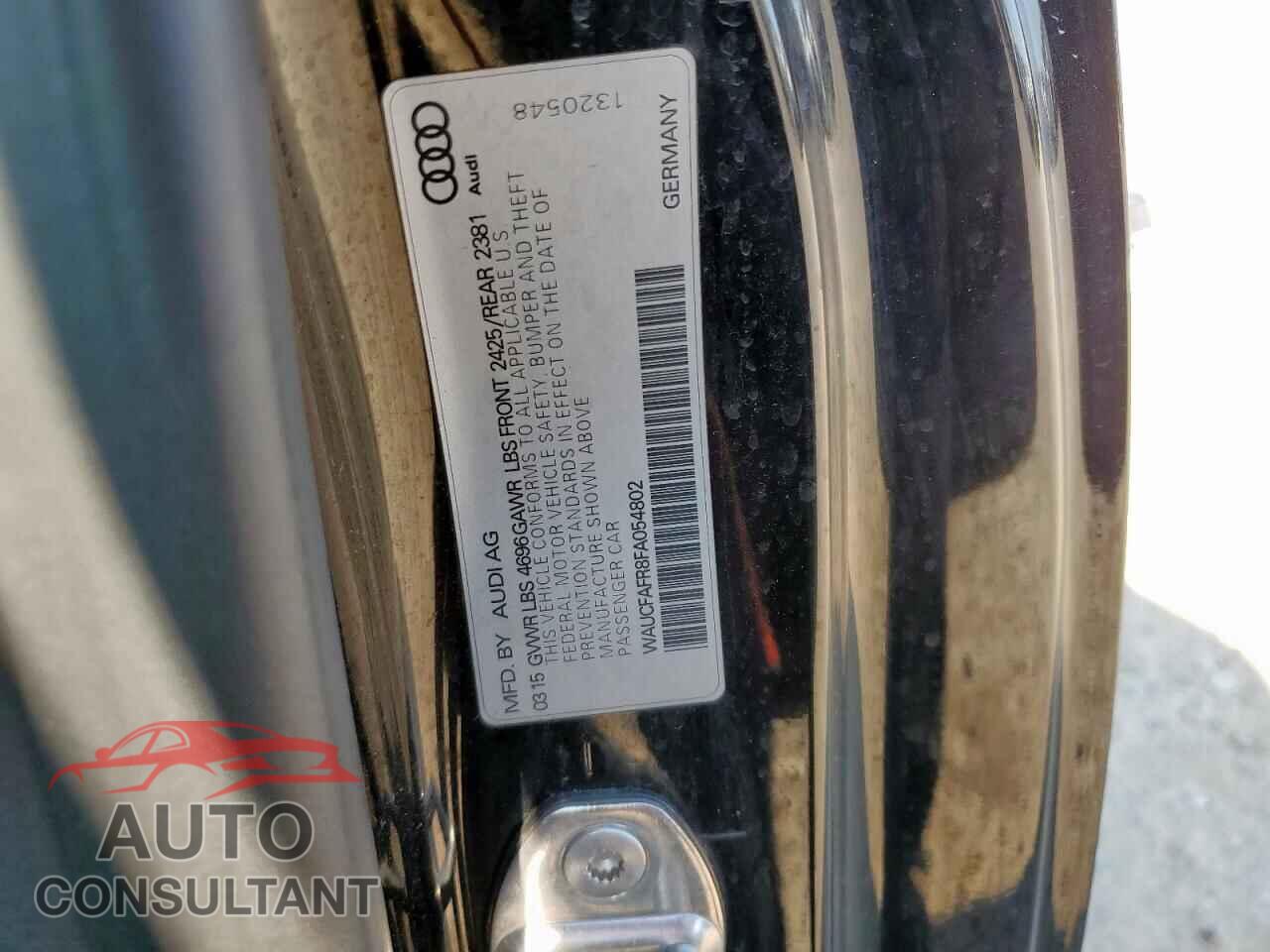 AUDI A5 2015 - WAUCFAFR8FA054802