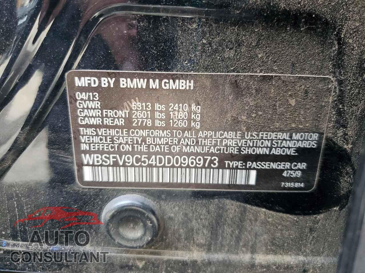 BMW M5 2013 - WBSFV9C54DD096973