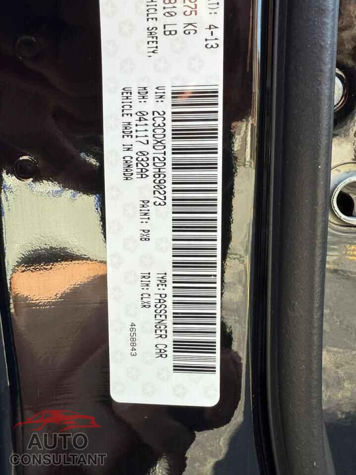 DODGE CHARGER 2013 - 2C3CDXDT2DH690273