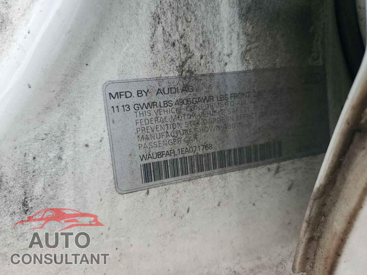AUDI A4 2014 - WAUBFAFL1EA071768
