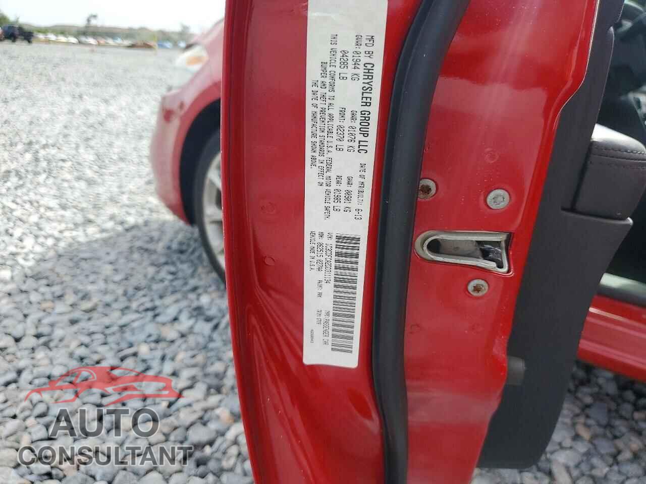 DODGE DART 2013 - 1C3CDFCA2DD311134