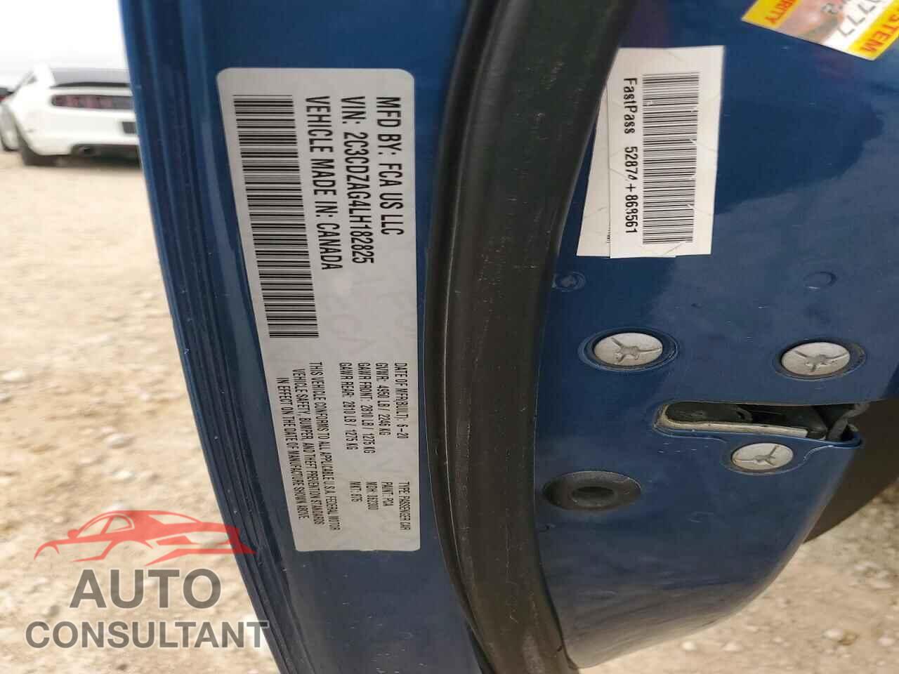 DODGE CHALLENGER 2020 - 2C3CDZAG4LH182825