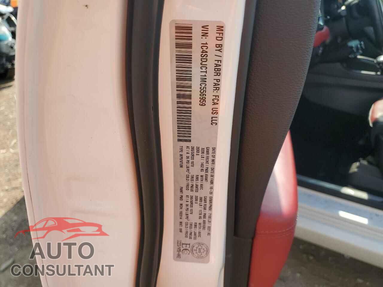 DODGE DURANGO 2021 - 1C4SDJCT1MC556959