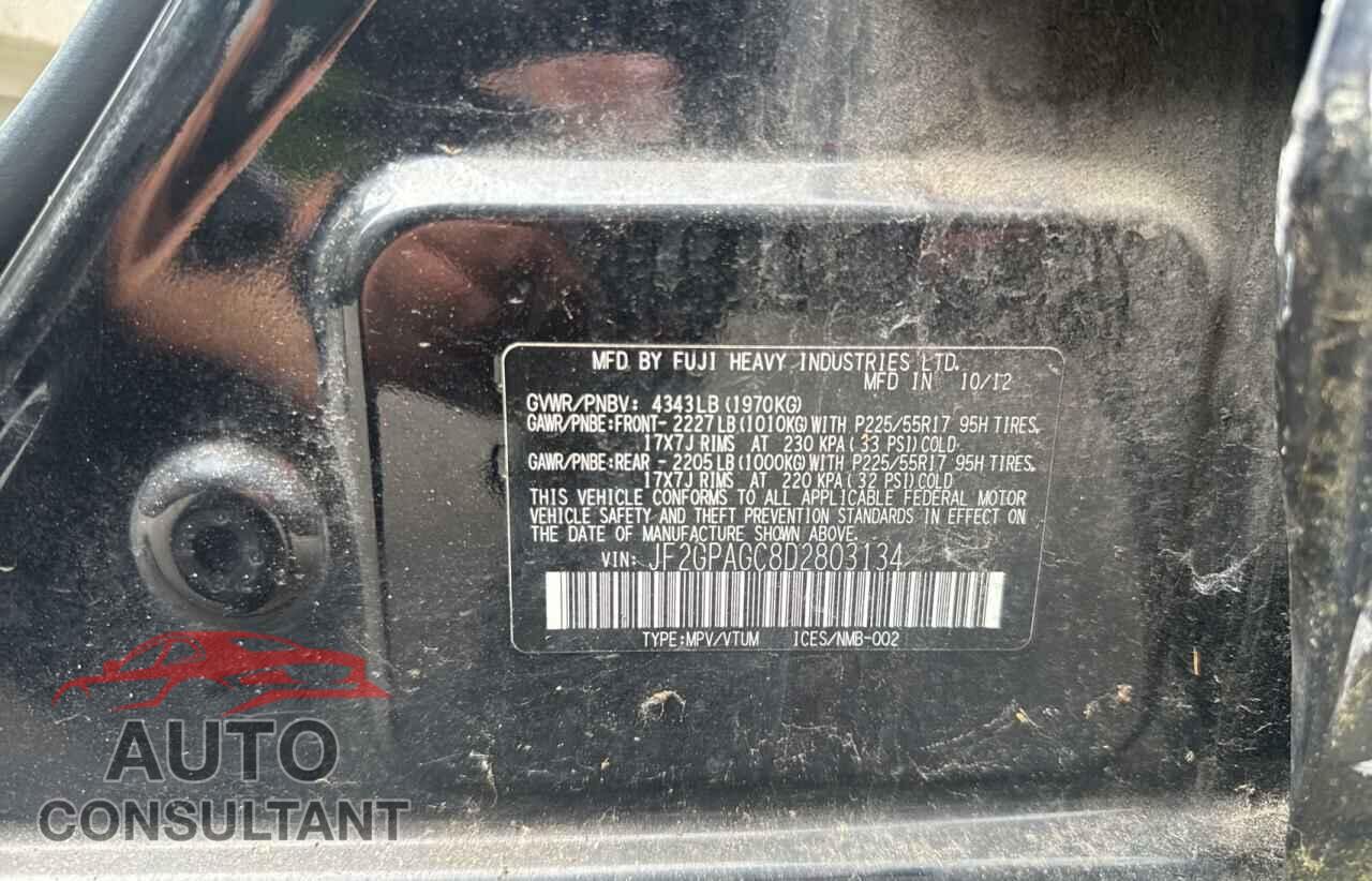 SUBARU XV 2013 - JF2GPAGC8D2803134