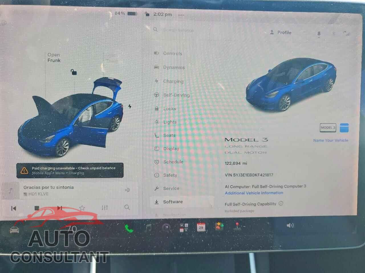 TESLA MODEL 3 2019 - 5YJ3E1EB0KF421817
