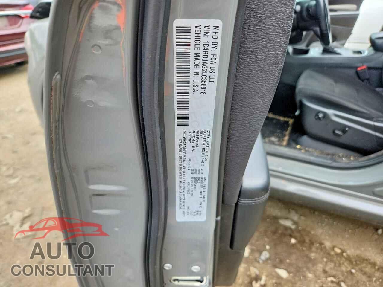 DODGE DURANGO 2020 - 1C4RDJAG2LC356918