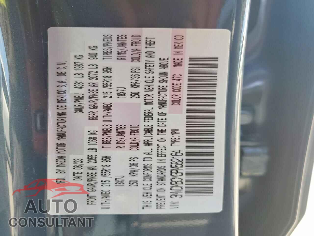 MAZDA CX30 2023 - 3MVDMBCM3PM582164