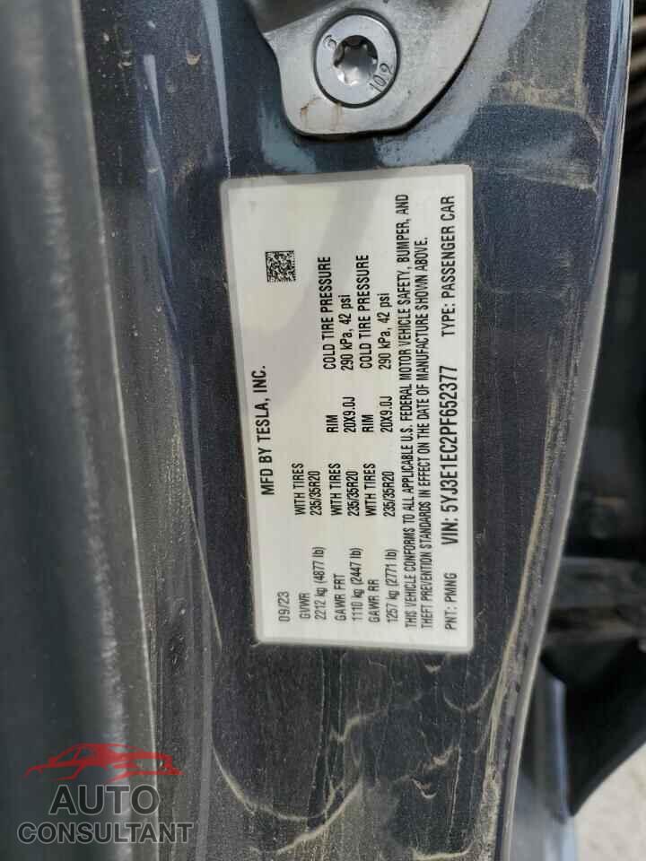 TESLA MODEL 3 2023 - 5YJ3E1EC2PF652377