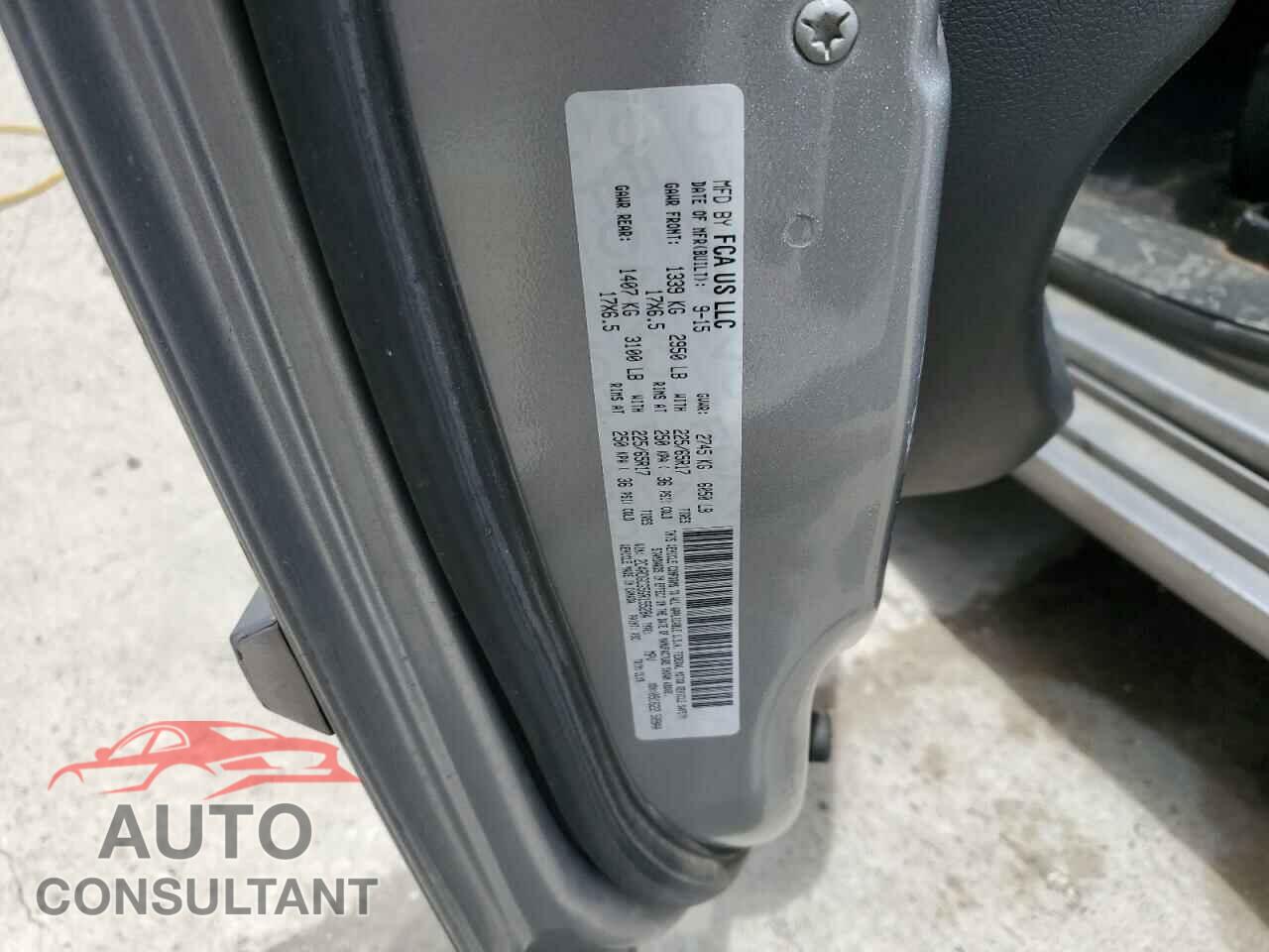 DODGE CARAVAN 2016 - 2C4RDGCG5GR155284