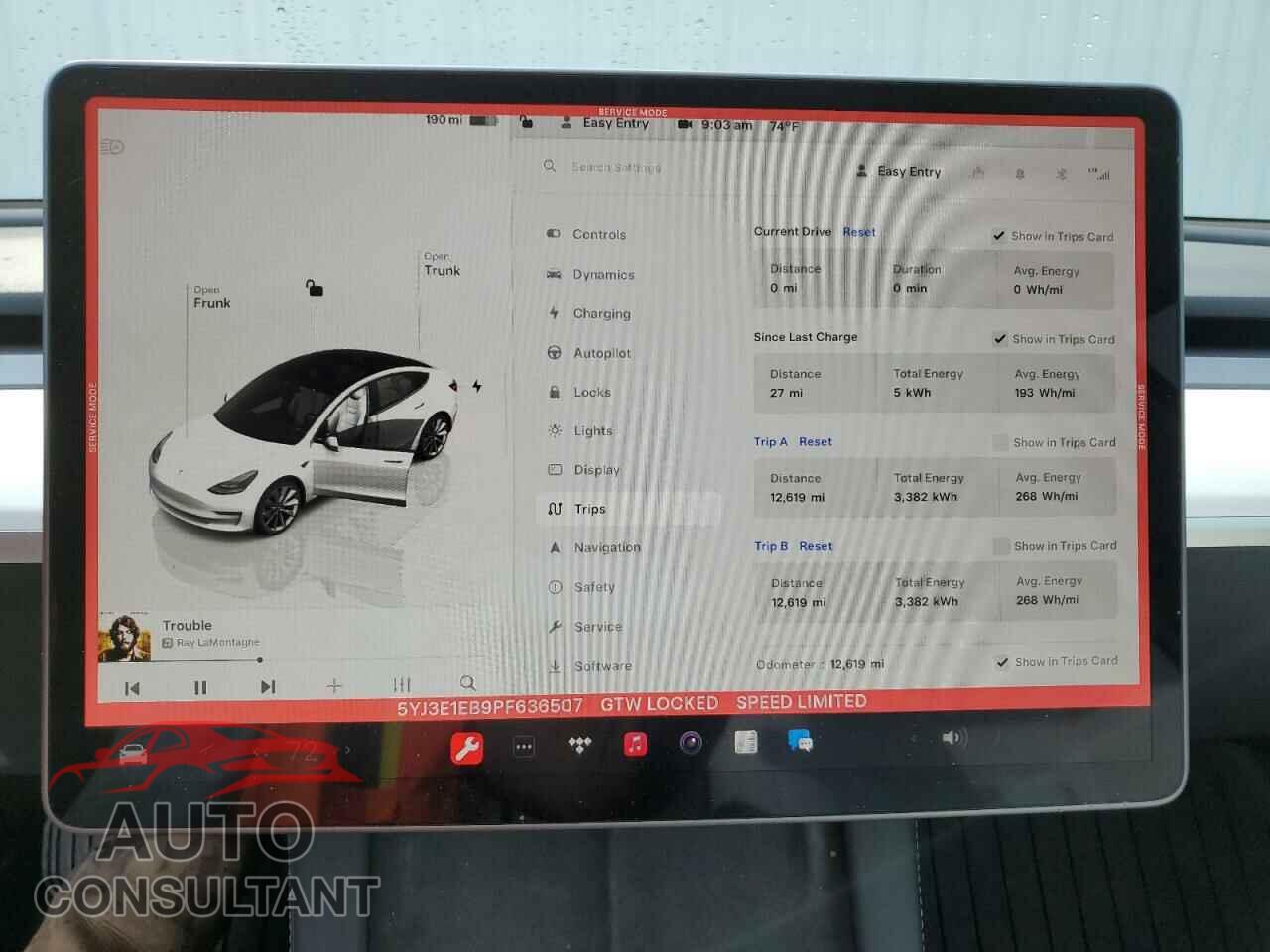 TESLA MODEL 3 2023 - 5YJ3E1EB9PF636507