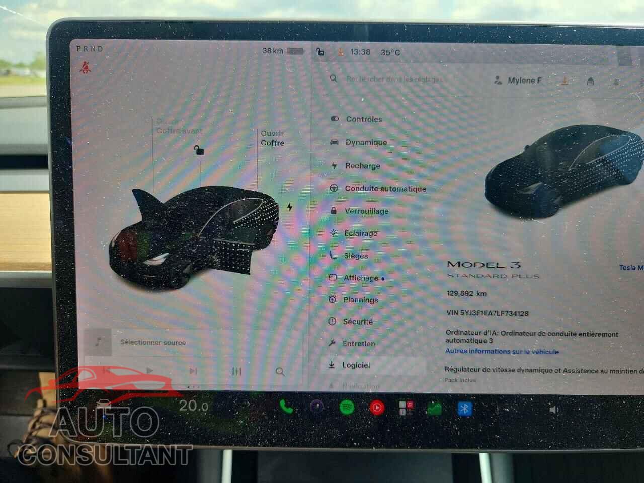 TESLA MODEL 3 2020 - 5YJ3E1EA7LF734128