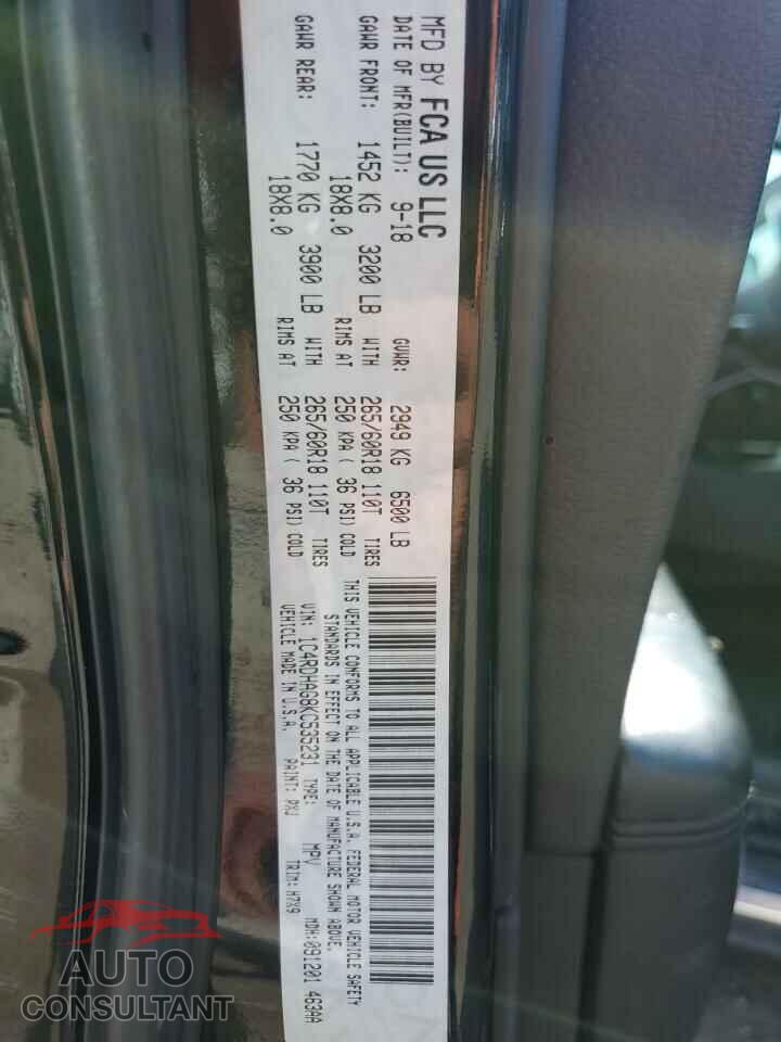 DODGE DURANGO 2019 - 1C4RDHAG8KC535231