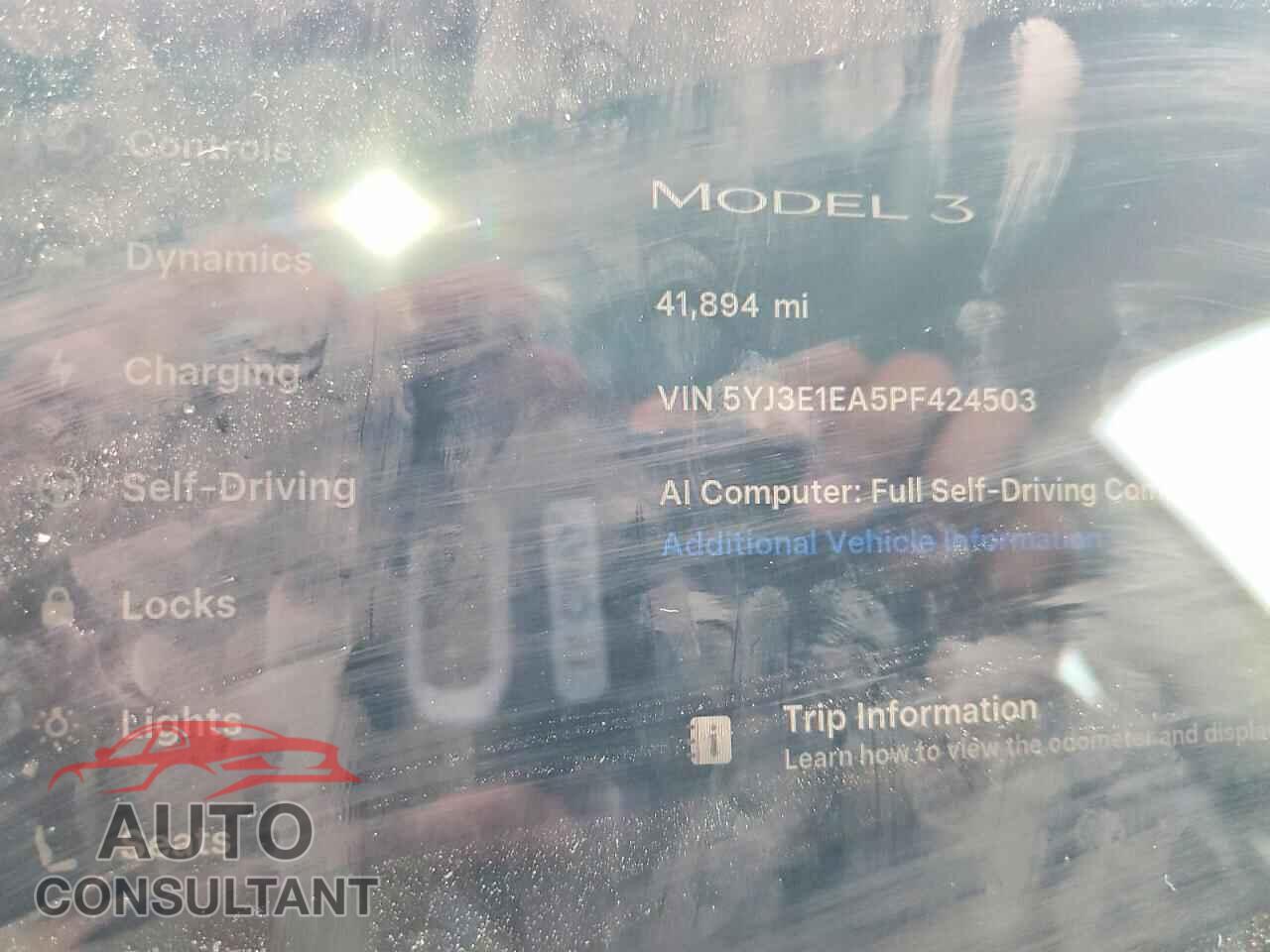 TESLA MODEL 3 2023 - 5YJ3E1EA5PF424503