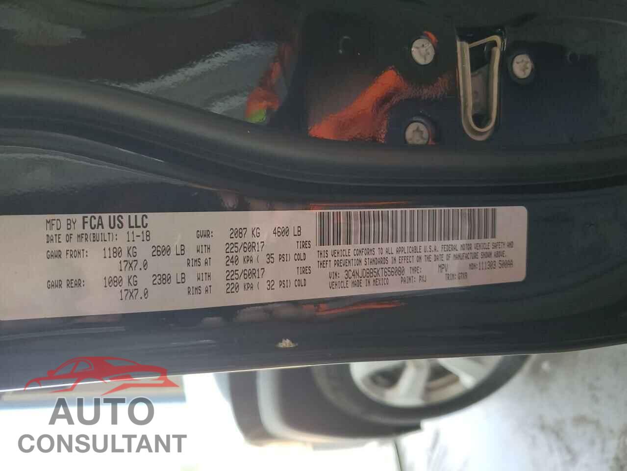 JEEP COMPASS 2019 - 3C4NJDBB5KT656080