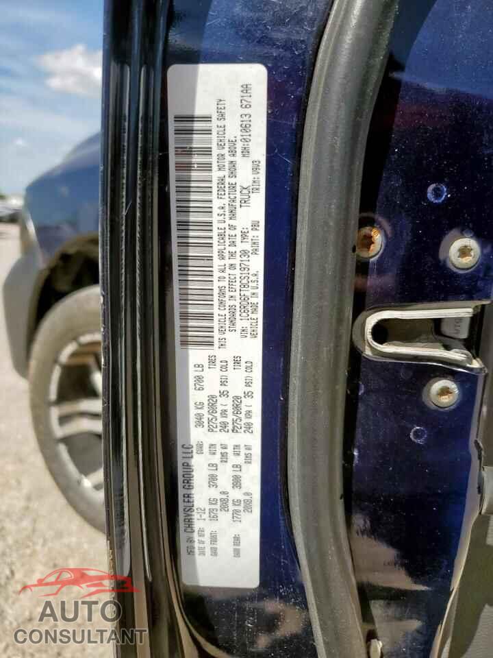 DODGE RAM 1500 2012 - 1C6RD6FT8CS197130