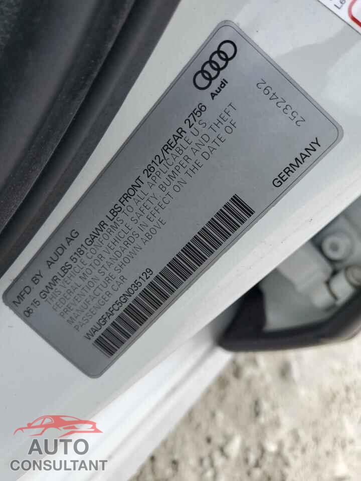 AUDI A6 2016 - WAUGFAFC5GN035129