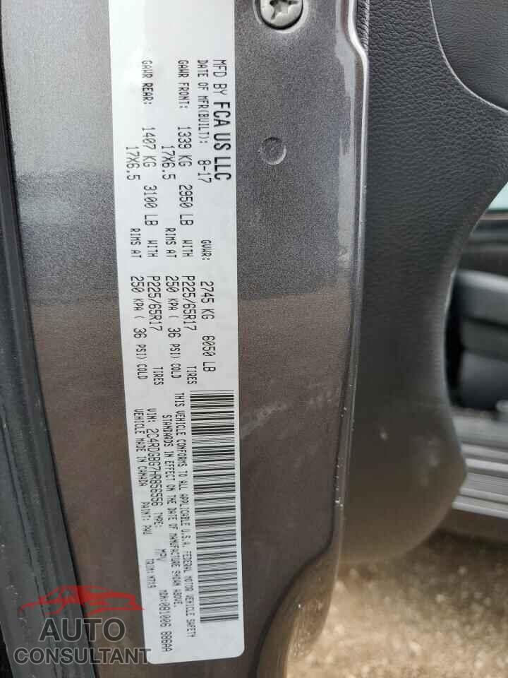 DODGE CARAVAN 2017 - 2C4RDGBG7HR856556