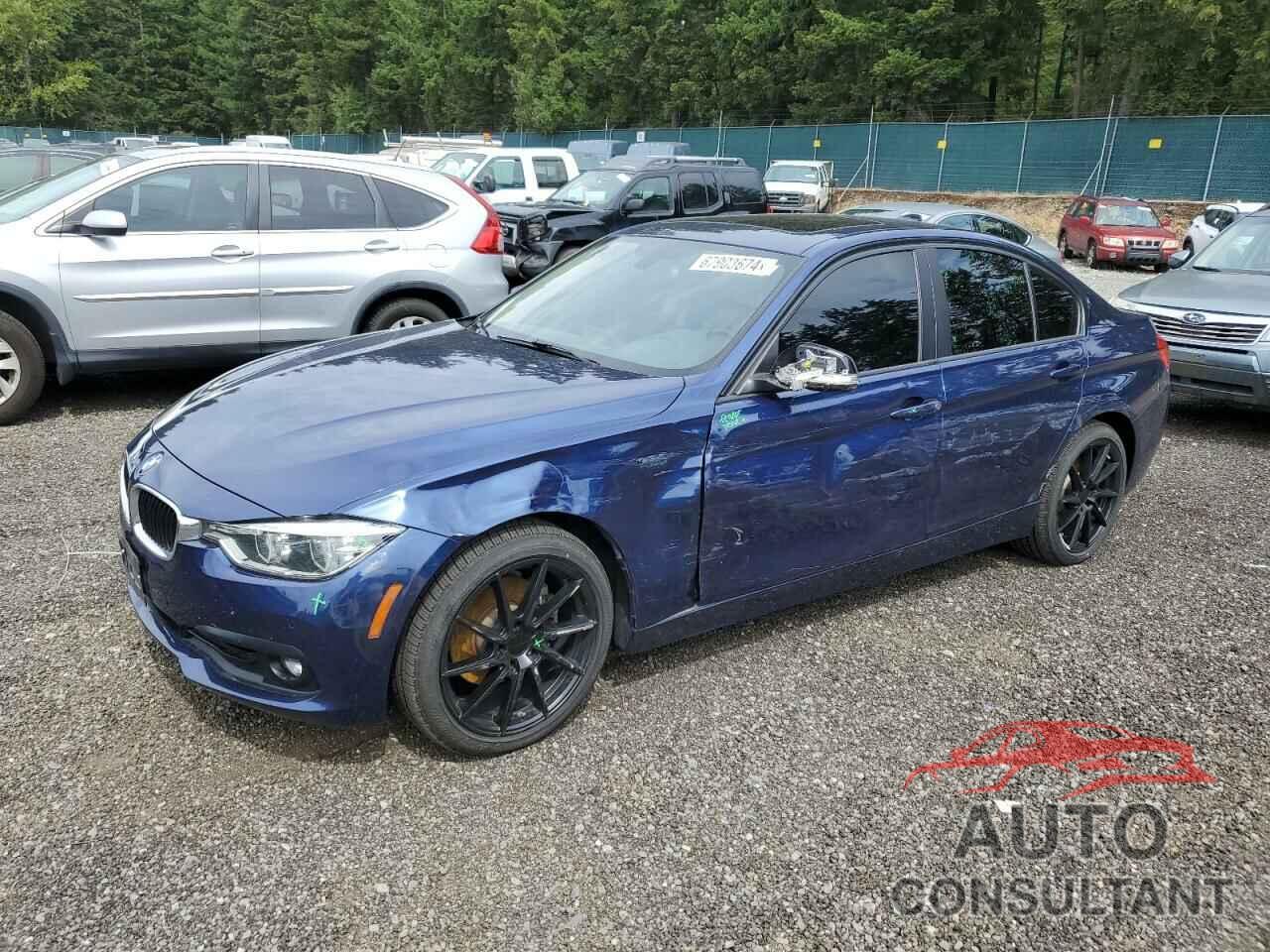 BMW 3 SERIES 2018 - WBA8A3C51JA492166