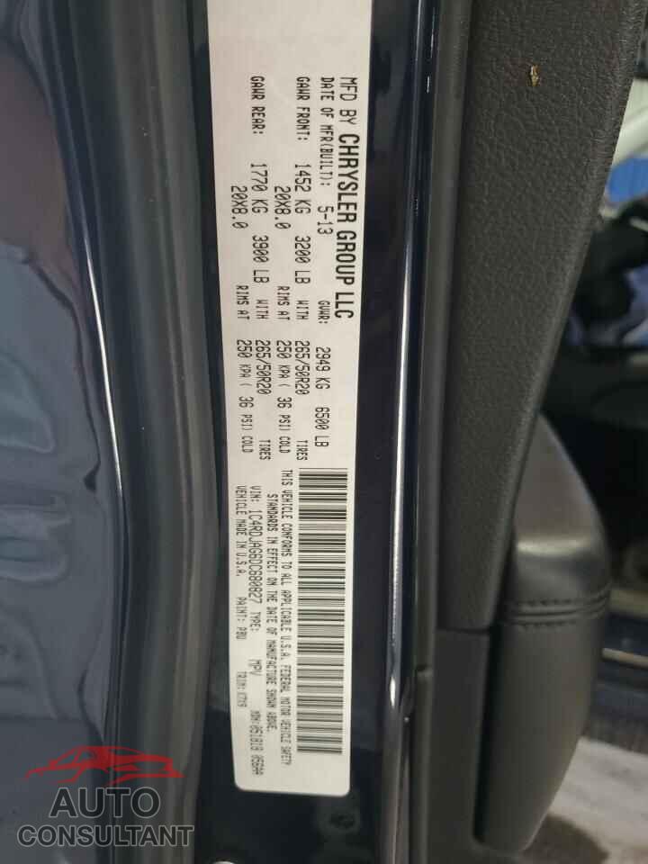 DODGE DURANGO 2013 - 1C4RDJAG6DC680827