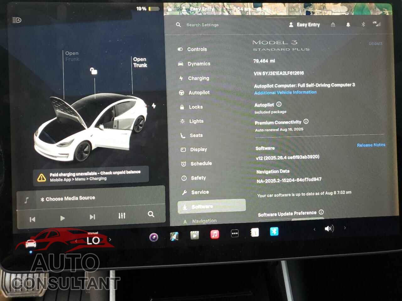 TESLA MODEL 3 2020 - 5YJ3E1EA2LF612616