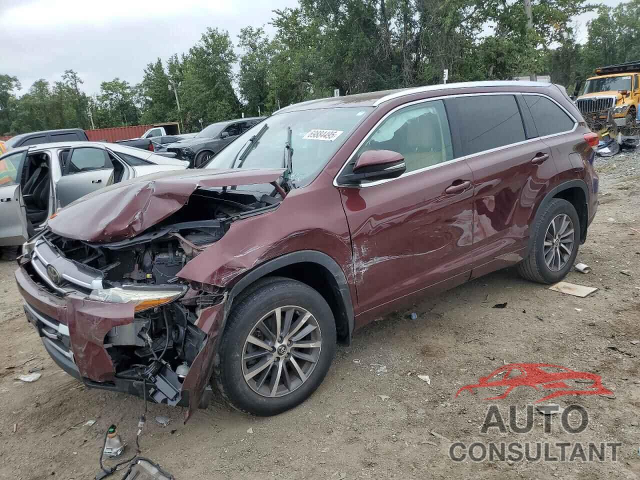 TOYOTA HIGHLANDER 2017 - 5TDJZRFH9HS455644