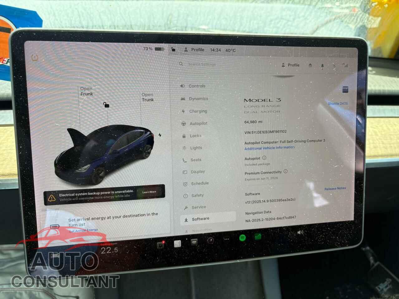 TESLA MODEL 3 2021 - 5YJ3E1EB3MF961102