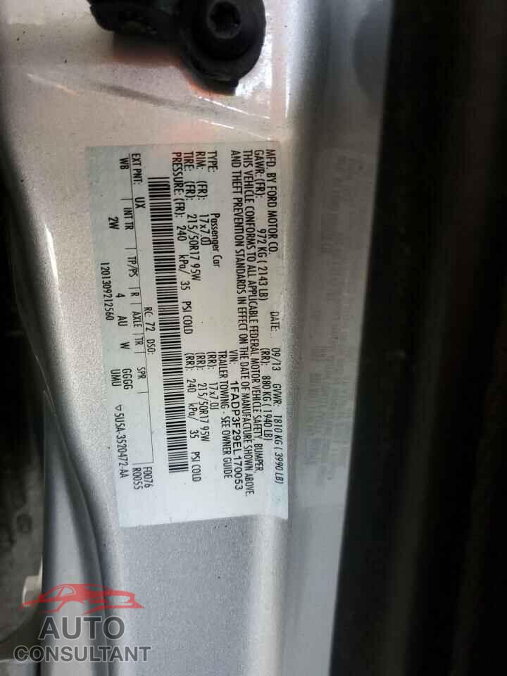 FORD FOCUS 2014 - 1FADP3F29EL170053
