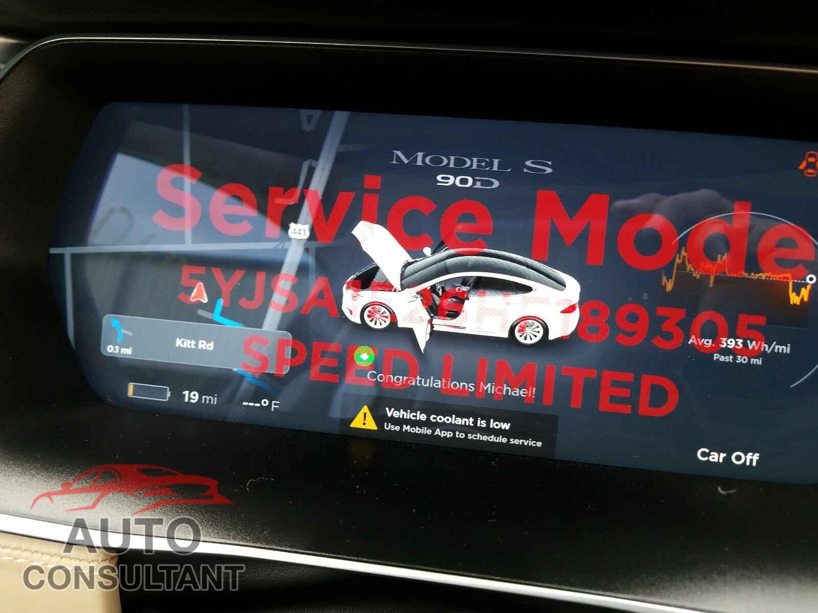 TESLA MODEL S 2017 - 5YJSA1E26HF189305