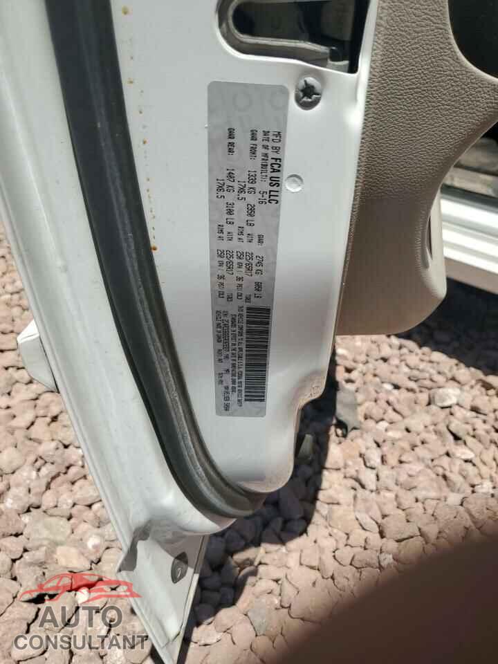 DODGE CARAVAN 2016 - 2C4RDGBG6GR365927