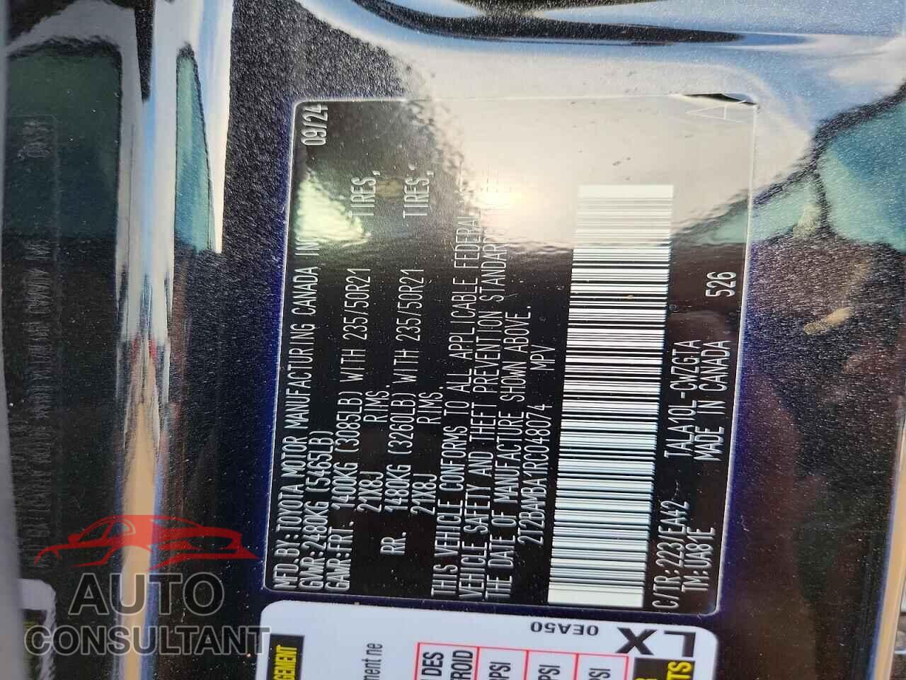 LEXUS RX350 2024 - 2T2BAMBA1RC048074