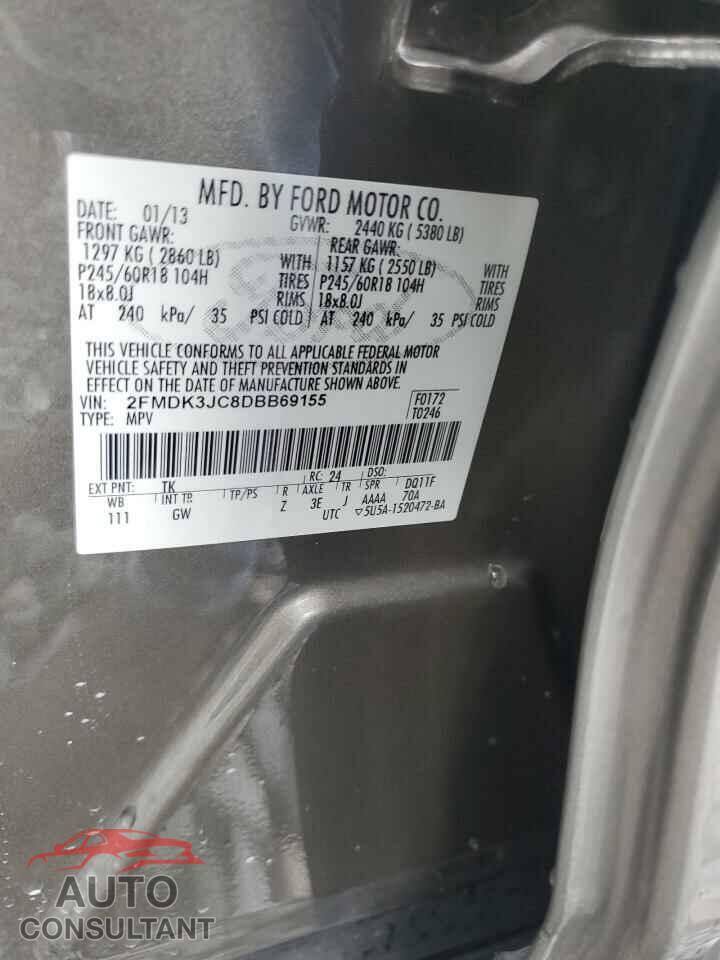 FORD EDGE 2013 - 2FMDK3JC8DBB69155
