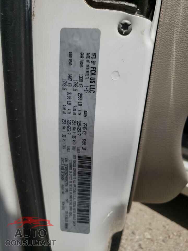 DODGE CARAVAN 2017 - 2C4RDGBG2HR667314