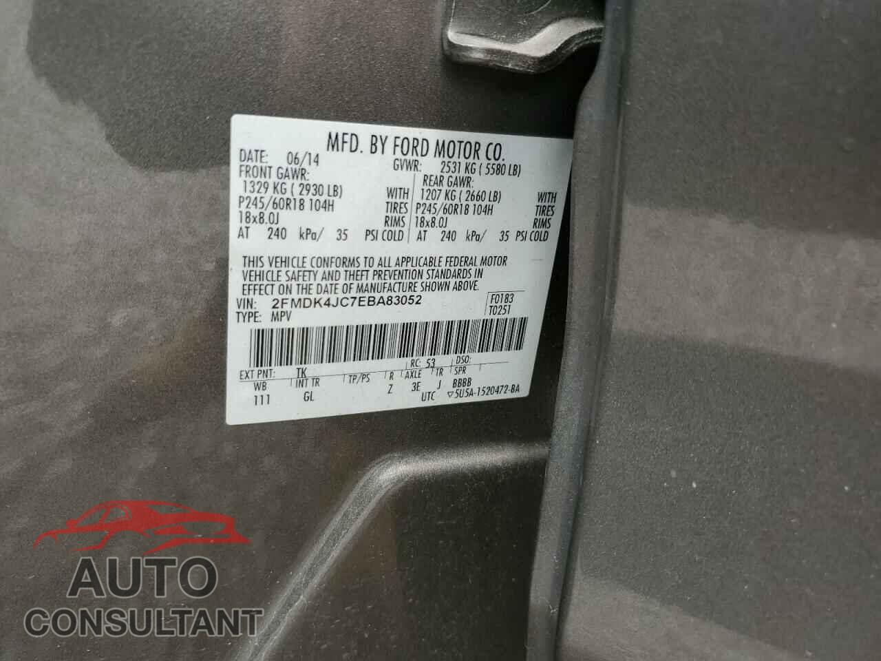FORD EDGE 2014 - 2FMDK4JC7EBA83052