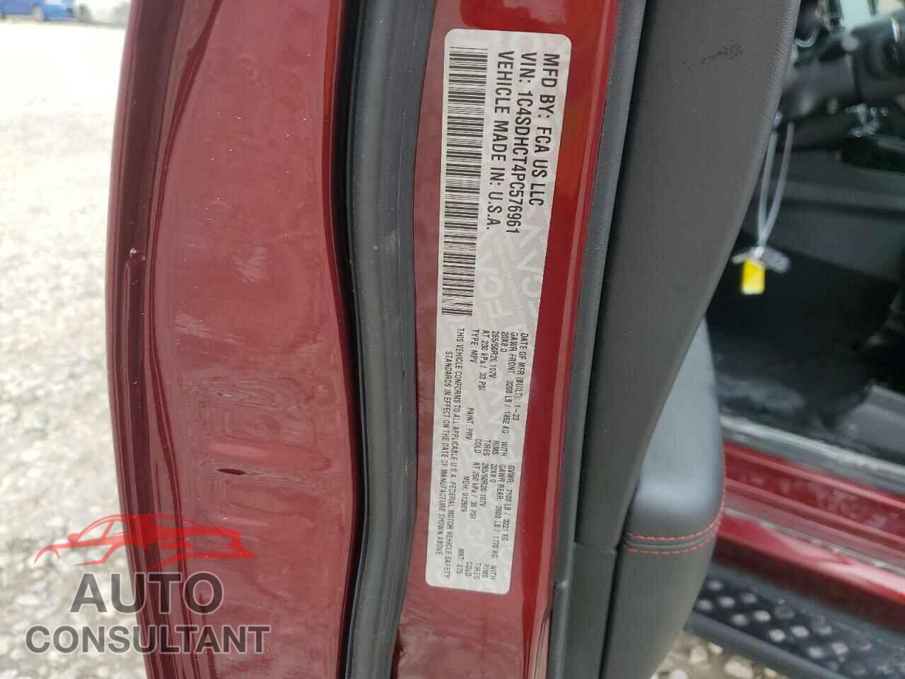 DODGE DURANGO 2023 - 1C4SDHCT4PC576961
