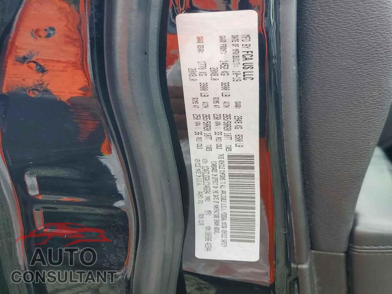 DODGE DURANGO 2020 - 1C4RDJDG0LC146684