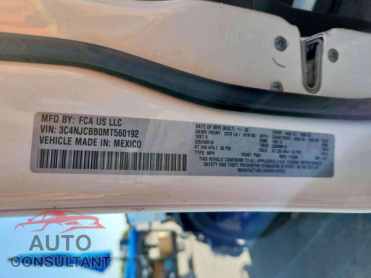 JEEP COMPASS 2021 - 3C4NJCBB0MT560192