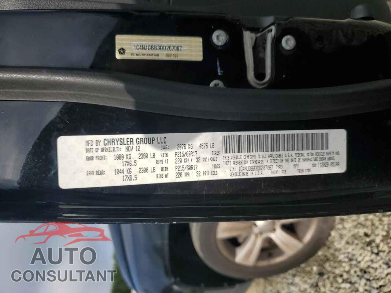 JEEP COMPASS 2013 - 1C4NJDBB3DD207067