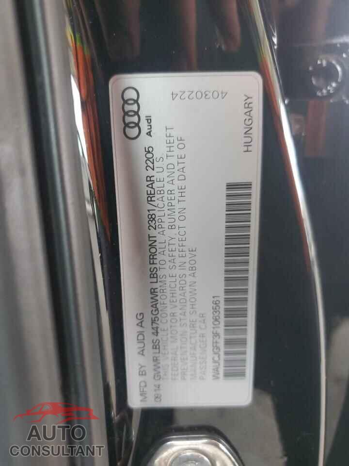 AUDI A3 2015 - WAUCJGFF3F1063561